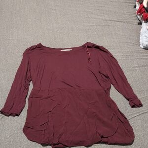 Vince Camuto Rich Burgundy Blouse